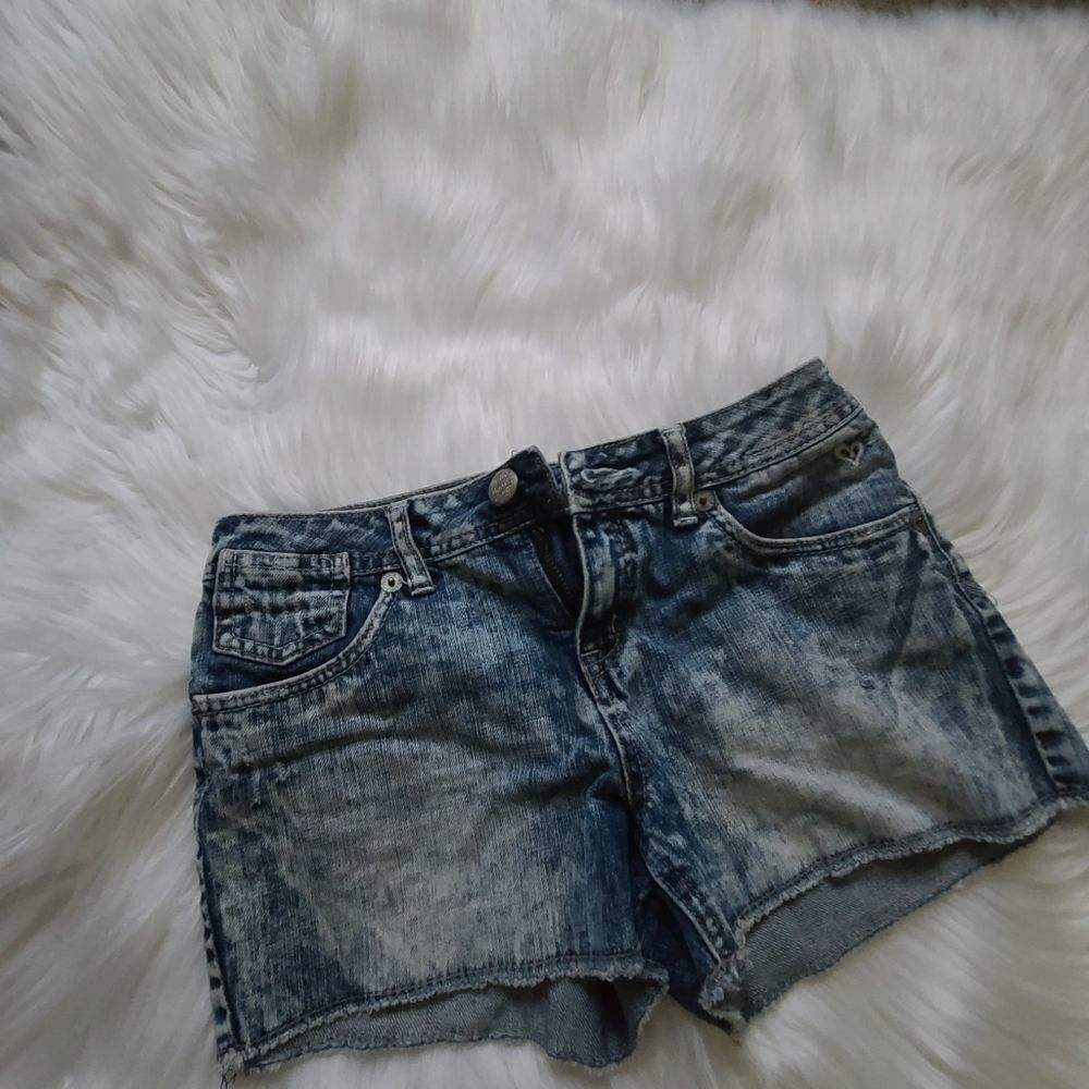 Justice Cutoff Style Distressed Jean Shorts
